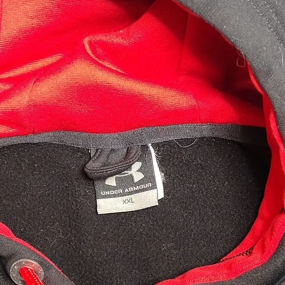 Under Armour Black and Red Hoodie - Picture 2 of 2